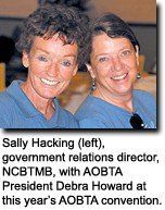 Sally Hacking and Debra Howard.