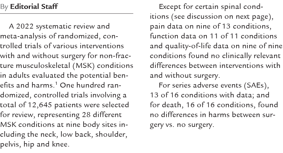 By Editorial Staff A 2022 systematic review and meta analysis of randomized, controlled trials of various interventio...