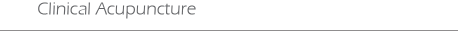 Clinical Acupuncture