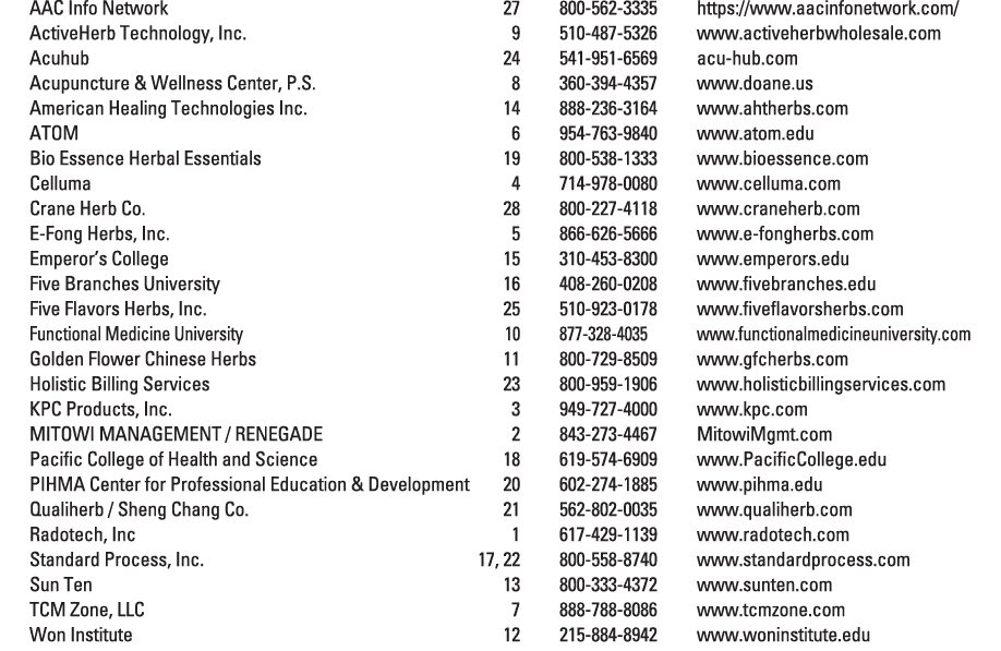 AAC Info Network 27 800 562 3335 https://www.aacinfonetwork.com/ ActiveHerb Technology, Inc. 9 510 487 5326 www.activ...