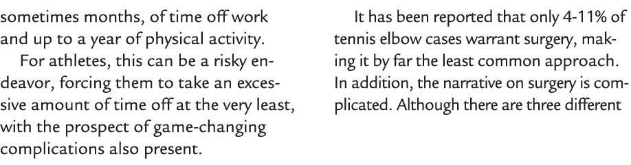 sometimes months, of time off work and up to a year of physical activity. For athletes, this can be a risky endeavor,...