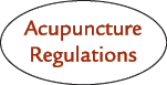 Acupuncture Regulations