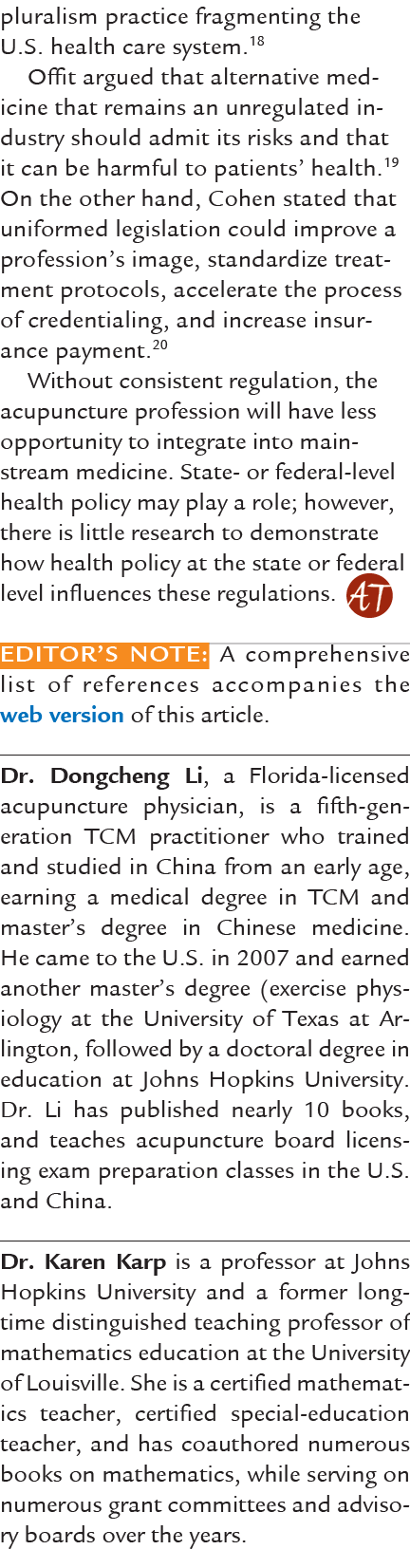 pluralism practice fragmenting the U.S. health care system.18 Offit argued that alternative medicine that remains an ...