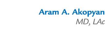 Aram A. Akopyan MD, LAc 