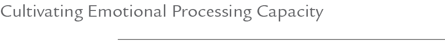 Cultivating Emotional Processing Capacity