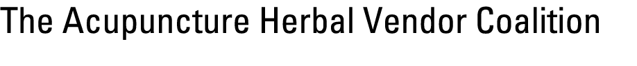 The Acupuncture Herbal Vendor Coalition 