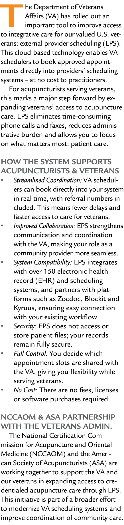 The Department of Veterans Affairs (VA) has rolled out an important tool to improve access to integrative care for ou...