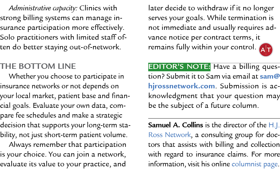 Administrative capacity: Clinics with strong billing systems can manage insurance participation more effectively. Sol...