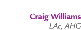 Craig Williams LAc, AHG