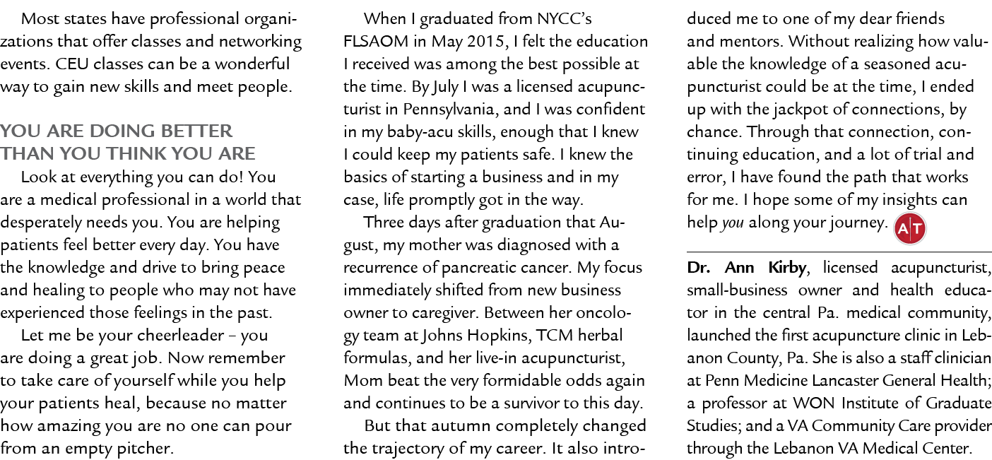 Most states have professional organizations that offer classes and networking events. CEU classes can be a wonderful ...