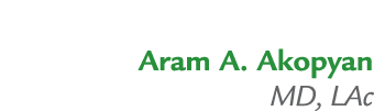 Aram A. Akopyan MD, LAc 