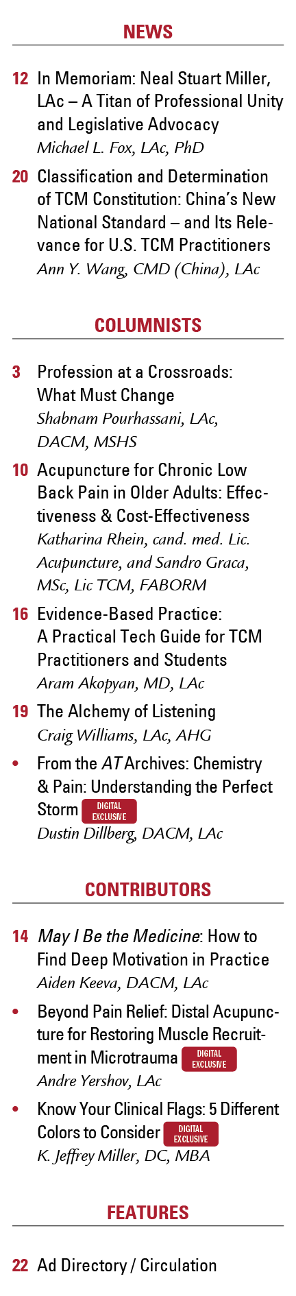 TOC - List