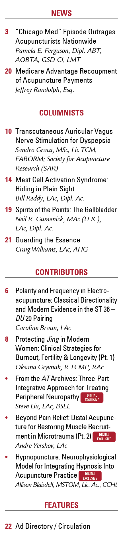 TOC - List