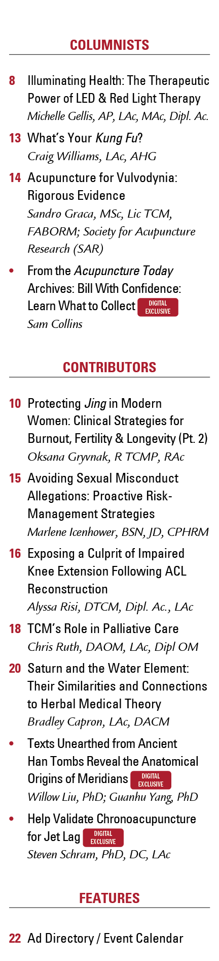 TOC - List