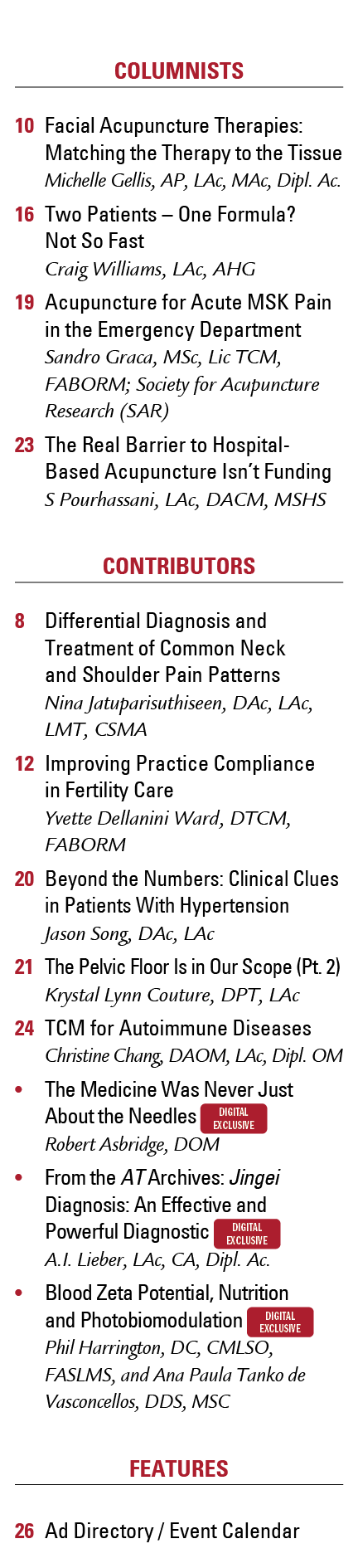 TOC - List