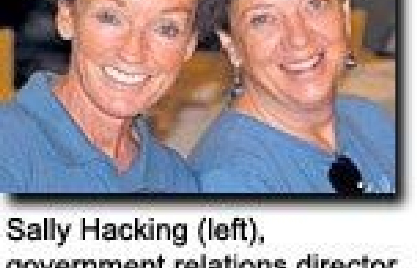 Sally Hacking and Debra Howard.