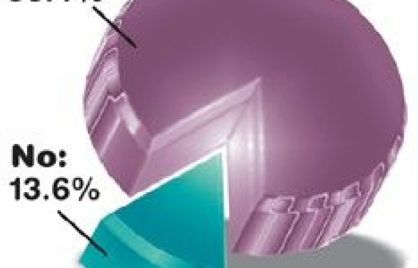 Pie Graph for the January 2004 Acupunture Today Poll.